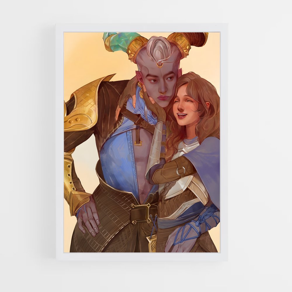 Poster Étreinte des Élus – affiche Dragon age (vue 3)